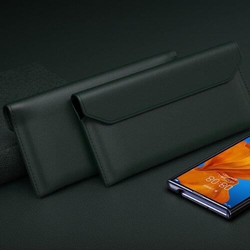 For Huawei Mate Xs / X Case Foldable Genuine Leather Business Shockproof Horizontal Flip Case