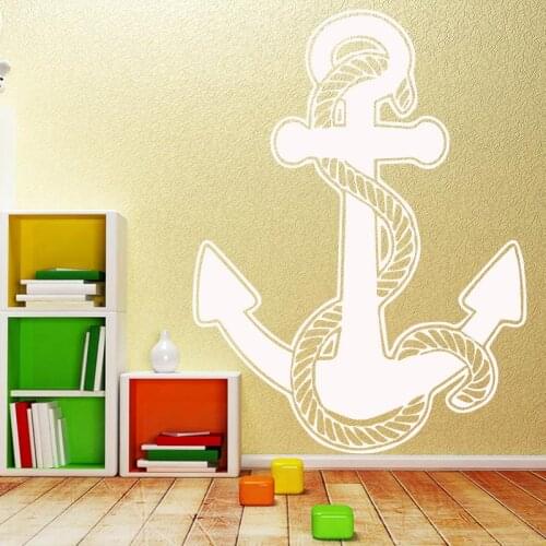 AiyoAiyo Boat Anchor Pattern Wall Sticker Self Adhesive Vinyl Waterproof Wall Art Decal Home Decor Art Waterproof Wallpaper