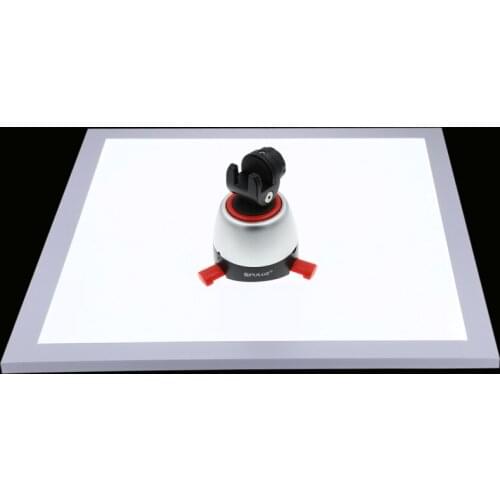 PULUZ 1200LM LED Photography Shadowless Bottom Light with Switch, Acrylic Material,No Polar Dimming Light Size 38*38*1cm