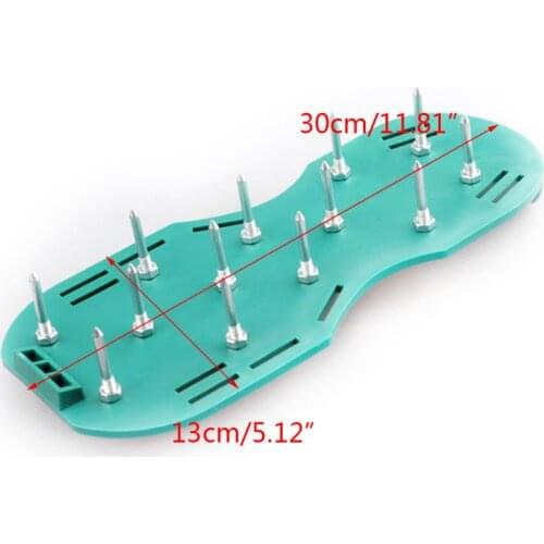 Garden Lawn Care Heavy Duty Spiked Aerator Strap On Sandal Shoes Pair Fits All 203F