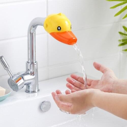 Yooap 2021 Cute Cartoon Faucet Extender For Kids Children Kid Hand Washing in Bathroom Sink Accessories