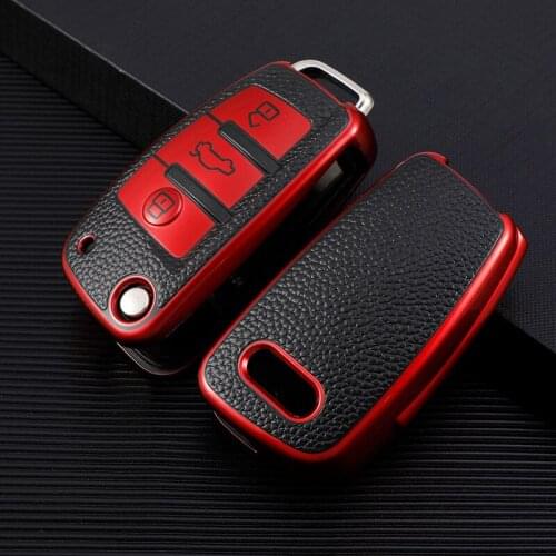 TPU Protective Cover Shell Remote Leather Car Key Case For Audi C6 R8 A1 A3 Q3 A4 A5 Q5 A6 S6 A7 B6 B7 B8 8P 8V 8L TT RS Sline
