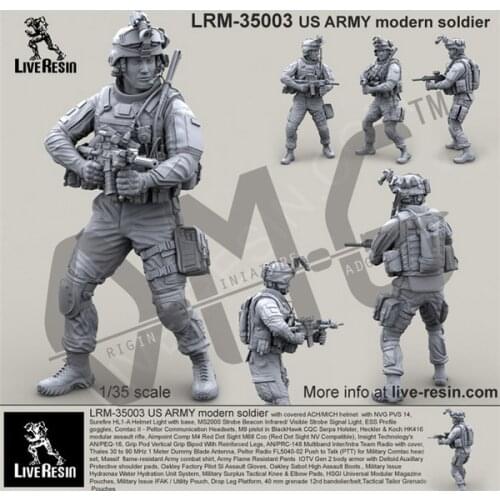 Live Resin LRM-35003 1/35 US Army Modern Soldier