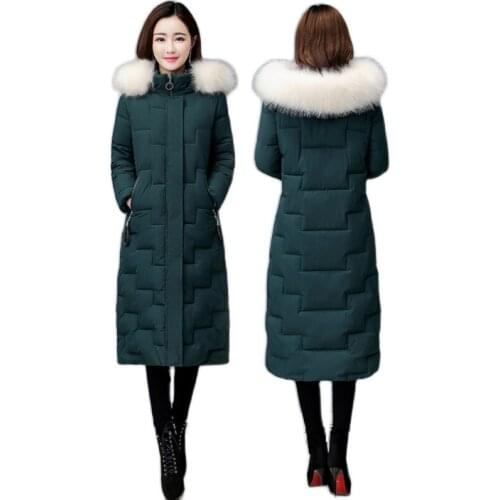 Winter Women Jacket 2020 Winter Thick Warm Cotton Padded Outwear Women Long Winter Coats New Slim Hooded Jackets Women Parkas