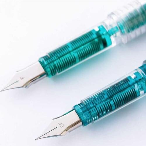 0.38/0.5mm Transparent Fountain pen Calligraphy Font Art Pens Supplie Scrapbook Planner Diary Journal Student School Gift