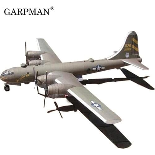 1:47 American B29 Super Air Fortress Bomber Paper Model Aircraft Model Army Mansion DIY Handmade Papercraft Toy