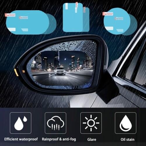 Car Rearview Mirror Protective Film Efficient Waterproof Rainproof Anti-fog Glare Oil Stain Car Sticker Accessories