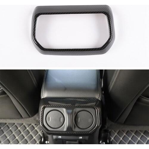 For Jeep Wrangler JL and JT Gladiator 2018+ Car Rear Row Air Vent Frame Trim Styling Interior Auto Moldings