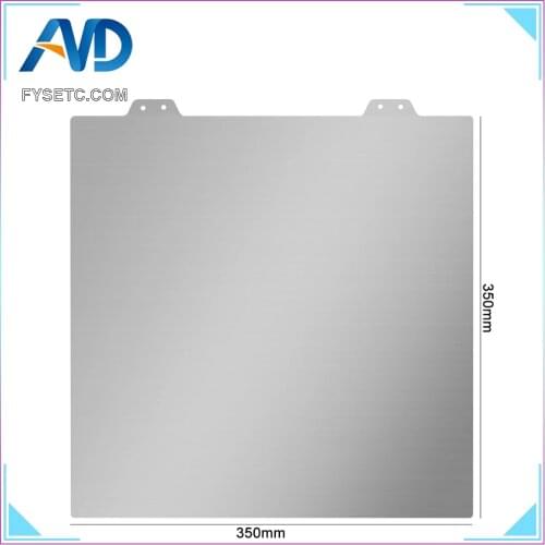 FYSETC 350x350mm PEI Flexplate Removal Spring Steel Sheet applied PEI Plate Sticker for Voron 350 V2 3D Printer Bed