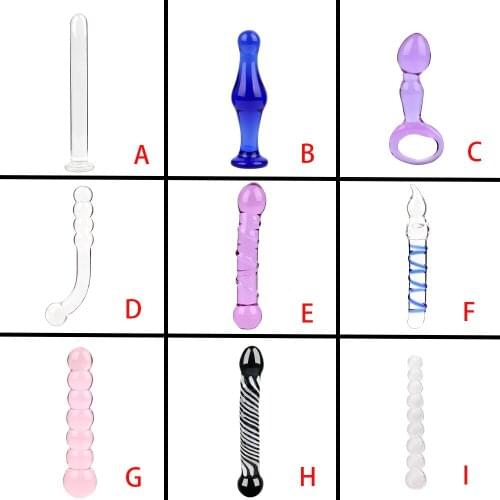 Crystal Glass Dildos Masturbator Realistic Dildo Penis Large G-spot Anal Butt Plug Adult Sex toys for Woman Female