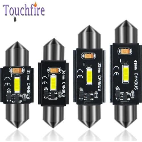 100pcs C5W C10W 31mm 36mm 39mm 41mm CSP-1860 LED Canbus Auto Reading License PLate Lamps Dome Car Bulb white 12V Wholesale