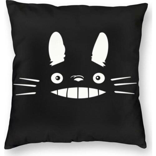 Fashion Manga My Neighbour Totoro Hayao Miyazaki Square Throw Pillow Cover Home Decor Studio Ghibli Cushion Cover for Sofa