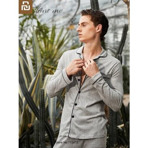 Youpin Instant me men pajamas Autumn Cotton Sleepwear Long Sleeve Home Clothes Casual home service Autumn clothes