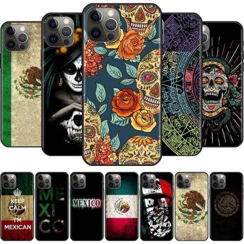 Mexico Style Art For Apple iPhone 11 12 Pro Max SE 2020 7 8 Plus XR Soft Phone Case X XS 6 6S 5 5S Silicone Back Cover Shell Cas