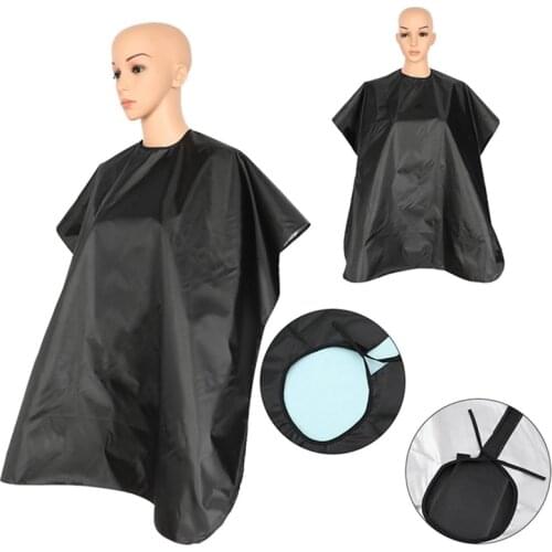 Adult Hairdressing Cape Black Waterproof Gown Barber Apron Wrap Haircutting Children Hair Cut Cloak Cape Cloth for Styling Tools
