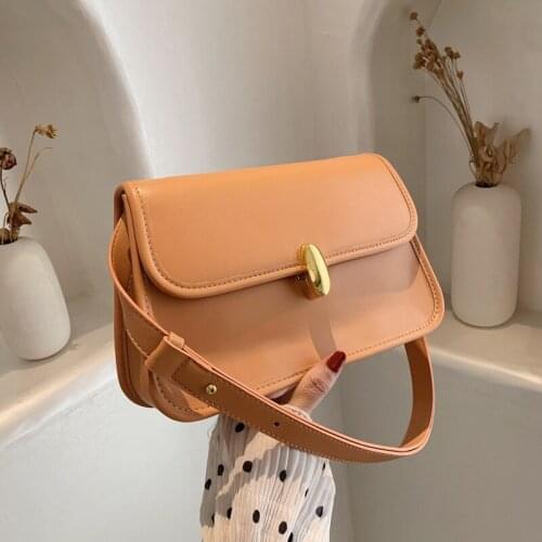 2021 New Wome Buckle Handbags and purses Female PU Leather Shoulder Bags Crossbody Bags Multiple Back Methods Square bags