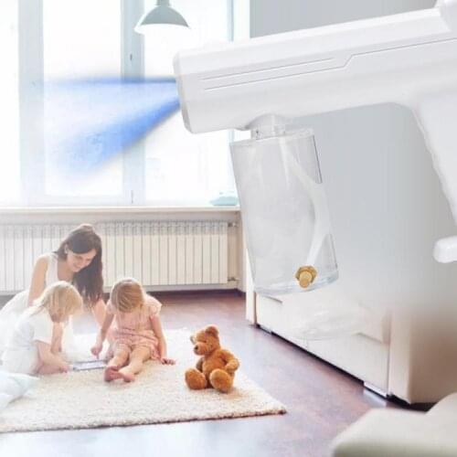 New 300ML Wireless Disinfection Spray Nano Blue Light Water Steam Sprayer Gun USB Charging Home Disinfection Machine Atomizer