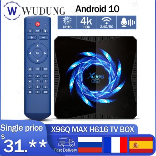 X96Q MAX Android 10.0 Smart TV Box Allwinner H616 4GB 32GB 2.4G 5G WiFi Bluetooth 4K Media Player X96Q Smart TV No app included