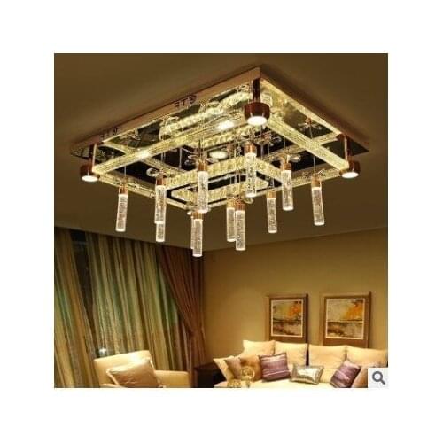 Luxury large living room crystal lamp round rectangle LED Ceiling Lights personality originality modern dining room LU80492