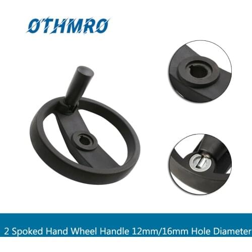 Hot 2 Spoked Hand Wheel Polypropylen(PP) Handle 12mm/16mm Hole Diameter Machine Accessories For Lathe Milling Machine 1pcs