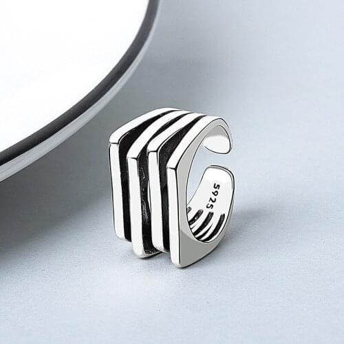 Vintage 925 Sterling Silver Jewelry Rings Multilayer Cocktail Ring For Women Party Ring Jewelry Accessories jz216