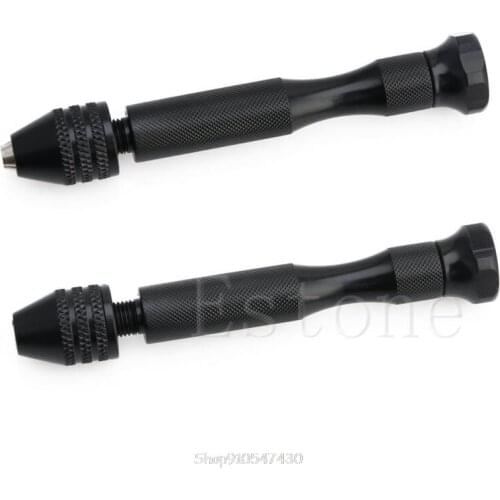 0.3-3.2mm Mini Manual Aluminum Hand Drill Chuck Twsit Micro Drill Bit Tool N23 20 Dropship