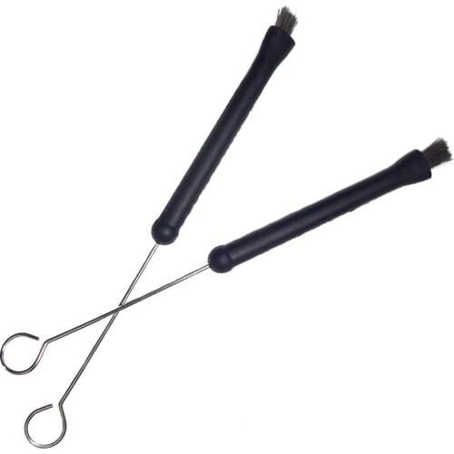 1 Pair Drum Brushes with Comfortable Rubber Handles Retractable Drum Wire Brushes