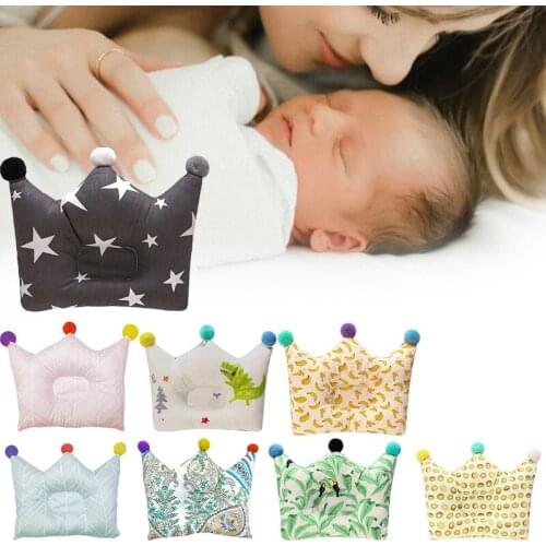 1 Pcs Crown Shape Nursing Pillows Newborn Boys Girls Home Decor Neck Head Baby Cotton Children Pillow Dropship