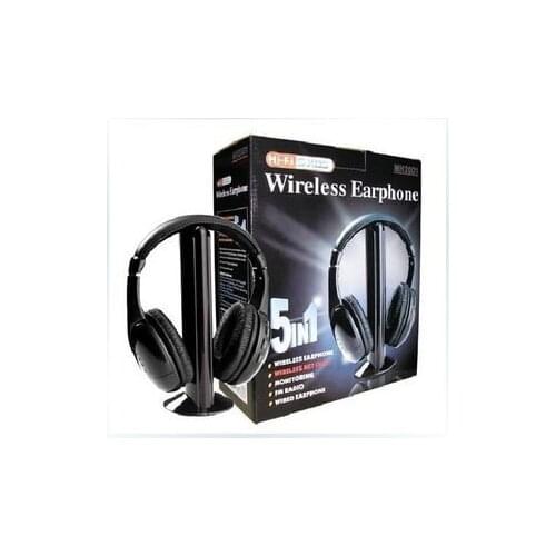 2018 Brand New Multifunction 5 in 1 Cordless Headphone FM Wireless Headset Earphone for MP4 MP3 PC TV Ipod auriculares mikrafon