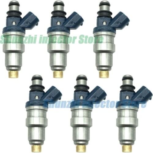 6pcs Fuel Injector Nozzle For Toyota Tacoma 2.4L L4 Hilux RZN148 RZN168 2RZFE OEM:23250-75040 23209-75040 2325075040 2320975040