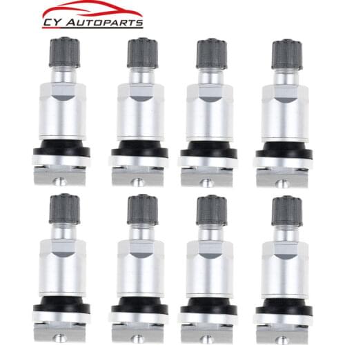 8PCS Tire Pressure Monitoring System Sensor Valve Stem Repair Kit For Jeep Volve Ford Alloy Tubeless Valve TPMS Tire Valves