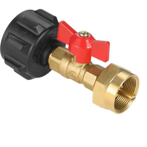 QCC1 Propane Refill Adapter for 1lb Propane Bottle Tank from 20~40LBS Cylinder Shut Off On/Off Controller Valve Gas Easy Filler