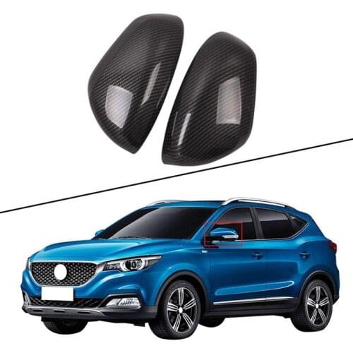 For 2017-2020 MG ZS Carbon Fiber ABS Side Rear View Mirror Cover Trim Stripe Accessories