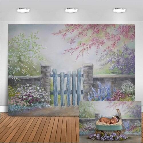 Old master flower backdrop for photography oil painting portrait background for photo booth studio abstract paint newborn baby