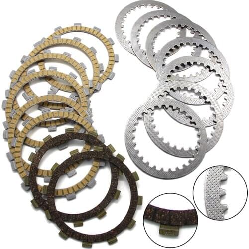 Motorcycle Friction Clutch Discs For Yamaha FZ6-N NA FZ6 Naked, ABS NAHG NHGW FZ6-SA2 S2 OEM:3J2-16324-00 7 2.0 4FN-16321-00 6