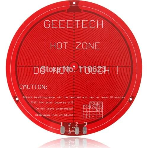 Geeetech 5pcs Reprap Aluminium Plate Round PCB Heatbed for Rostock 3d Printer