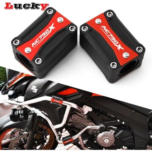 Logo NC750X Motorcycle Engine Guard Bumper Protection Decorative Block Crash Bar Decor For Honda nc750x nc 750x 2017-2020 2021
