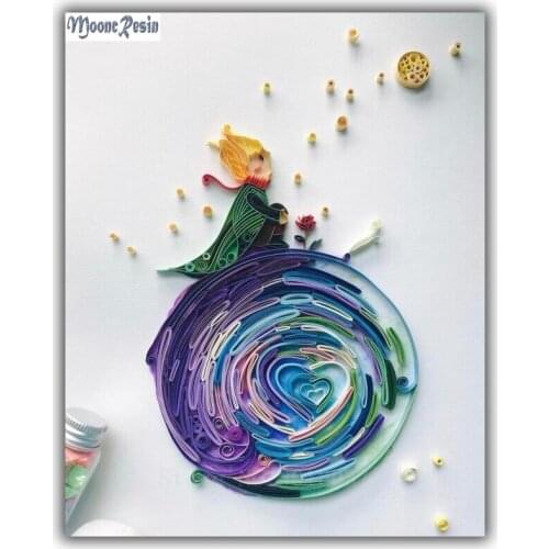 MOONCRESIN Diy Diamond Embroidery Cartoon Paper Flowers Diamond Mosaic Rhinestone Diamond Painting Cross Stitch Decoration Gifts