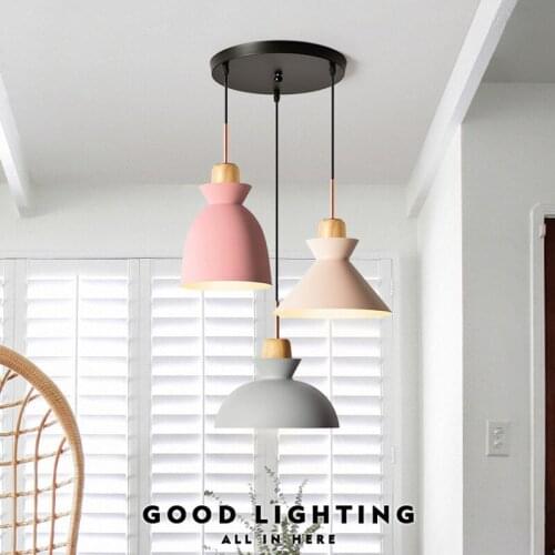 Nordic Art Multicolor Restaurant Pendant Light Art Romantic Lovely Design Dinner Living Lights Kids Room Led Light Fixtures