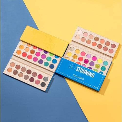 PALAMIRA 63 Color Folding Eyeshadow Palette Matte Shimmer Glitter Pigmented Eye Shadow Women Make up pallett Waterproof Cosmetic