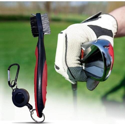 Portable Golf Club Brush Golf Club Groove Dirt Cleaning Golf Tool Brush Cleaning Accessories E8P9