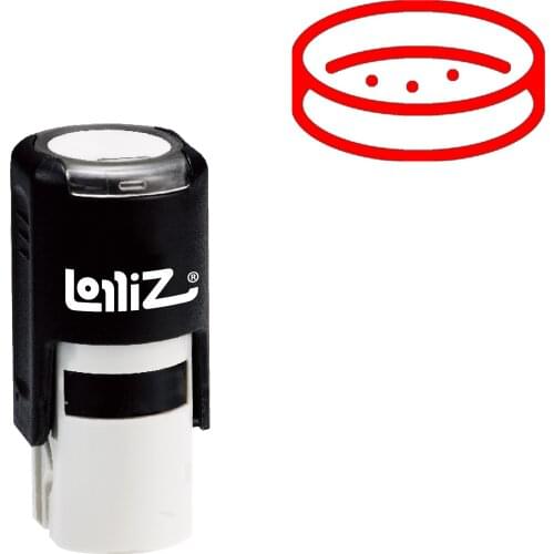 LolliZ Petri Dish Self-Inking Rubber Stamp - Modern Symbol Series