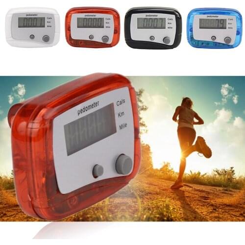 Digital Calculation Clip-on Passometer LCD Pedometer For Walking Calorie Counter Jogging Training Step Counter Double Keys