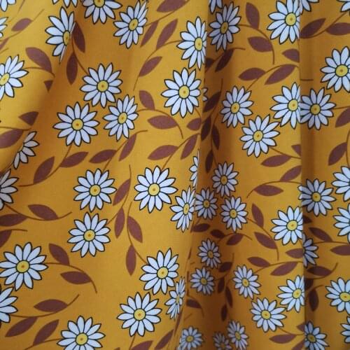 Lovely Flower Chiffon DIY Sewing Fabric Holiday Fashion Dress Fabric Dress Trouser Skirt Material