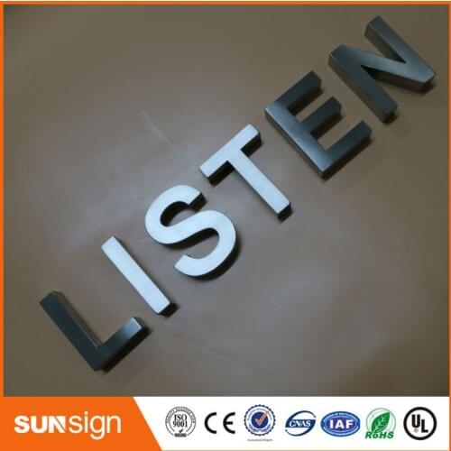 Sunsign Factory Outlet Outdoor brushed stainless steel letters and house numbers