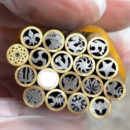 5mm Knife Handle Mosaic Rivets Length 45mm Mosaic Screw Nail for DIY Knife Handle Material Brass Tube