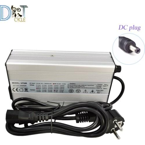 E-mtb bike charger 58.8V 54.6V 2A 3A 4A Li-ion battery charger for Hailong shark down tube battery polly with DC charge plug