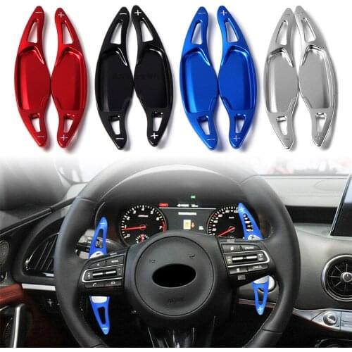 2PCS Car Steering Wheel Shift Paddle Shifter Extended For Kia Stinger CK K8 2018 2019 2020
