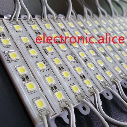 New Hot 20PCS DC12V 6LED Module SMD 5050 White Sign Design DC12V 6LED Module SMD 5050 White Sign Design
