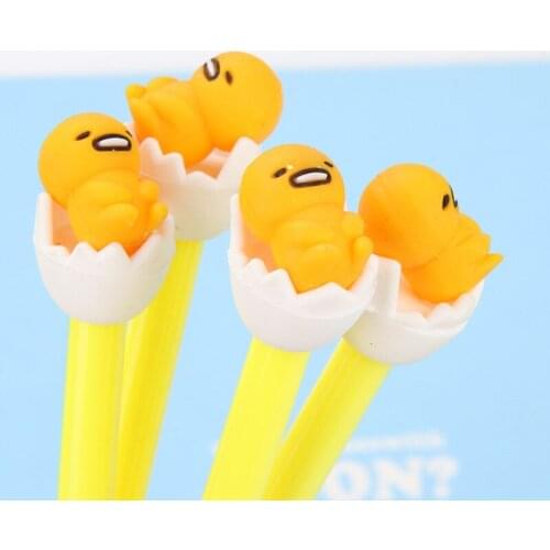 30pcs factory direct creative cartoon lazy egg gel pen cute egg yolk brother pen student wholesale